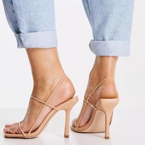 Public Desire Wide Fit Rayelle heeled sandals Asos